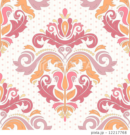 Floral Seamless Vector Pattern. Orient Abstract Background 12217768
