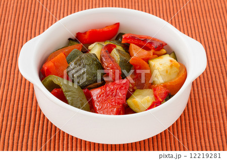grilled vegetables in the bowl 12219281