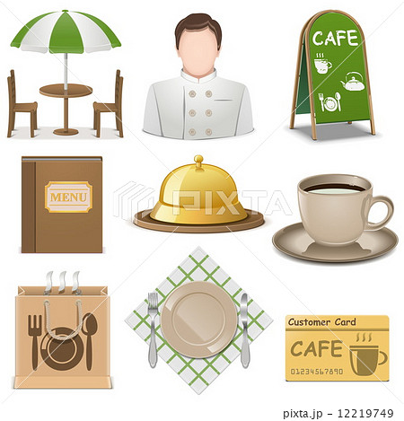Vector Cafe Icons Vector Cafe Icons 12219749