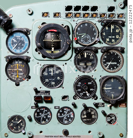 Detail of a airplane cockpit  12222475
