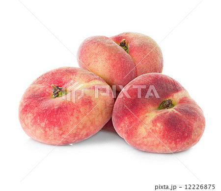 fig peach isolated on white background 12226875