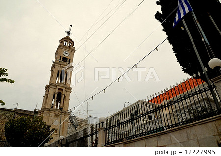 ギリシャ　ピルギ村の時計台 12227995