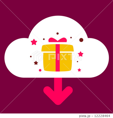 cloud download gift box cloud download gift box 12228464