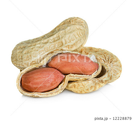 peanuts isolated on white background 12228879