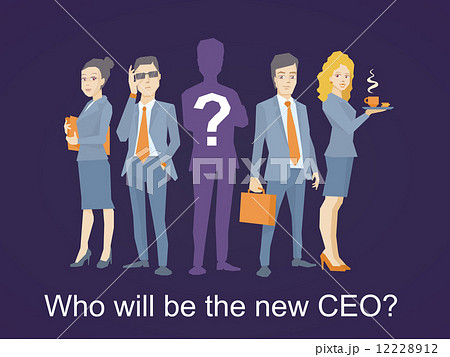 Vector illustration of a business team standing together in the Vector illustration of a business team standing together in the 12228912