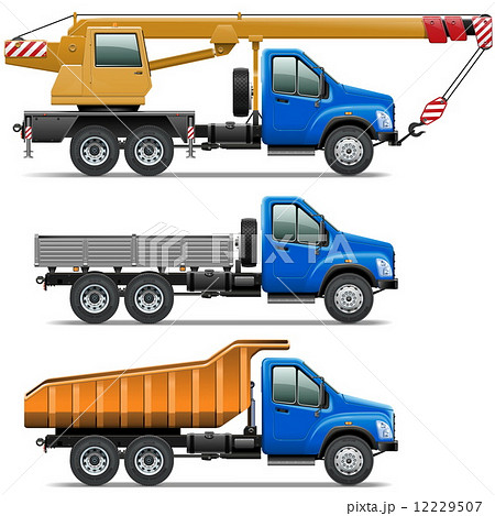 Vector Lorry Icons Set 3 12229507