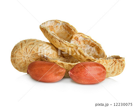 peanuts isolated on white background 12230075