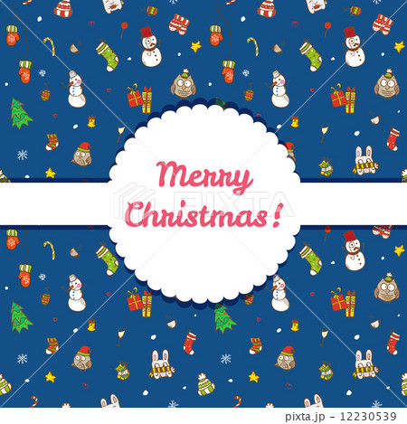 Vector christmas and new year seamless pattern 12230539