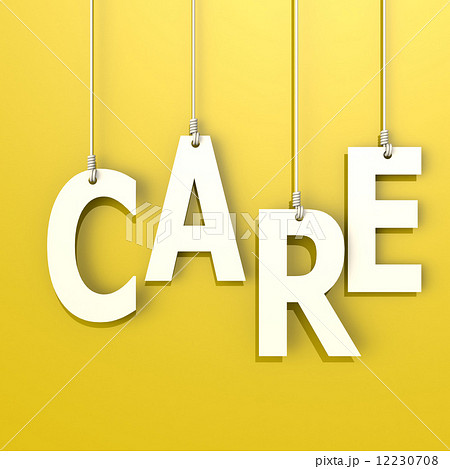 Care word in blue background Care word in blue background 12230708