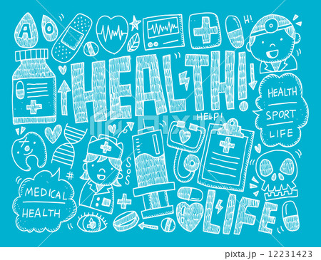 doodle medical background 12231423