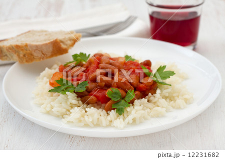 rice with beans with tomato sauce rice with beans with tomato sauce 12231682