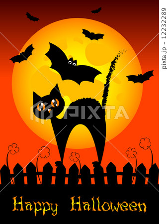 Holiday illustration on theme of Halloween. Wishes for Happy Halloween. Trick or treat 12232289