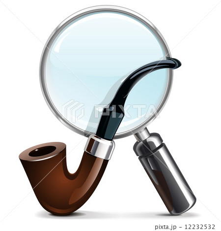 Vector Tobacco Pipe and Loupe Vector Tobacco Pipe and Loupe 12232532