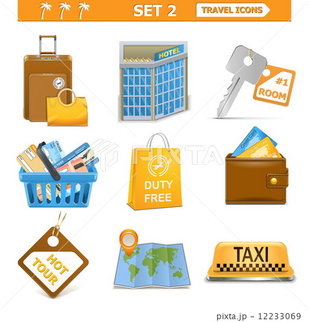 Vector travel icons set 2 12233069