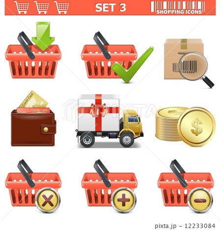 Vector Shopping Icons Set 3 12233084