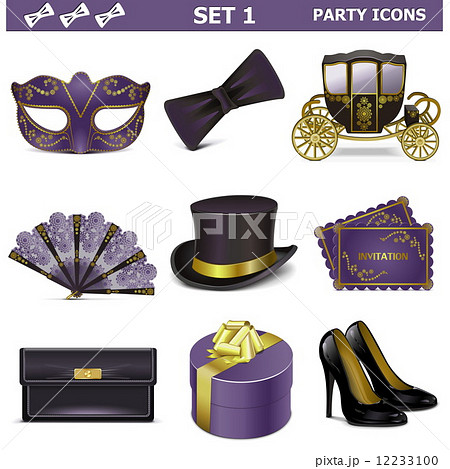 Vector Party Icons Set 1 12233100