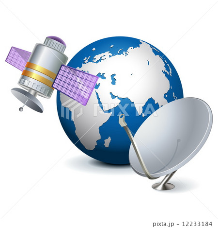Vector Satellite Technology Concept 12233184