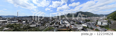 安芸の小京都「竹原市」、町並み保存地区の普明閣から見たパノラマ 安芸の小京都「竹原市」、町並み保存地区の普明閣から見たパノラマ 12234628