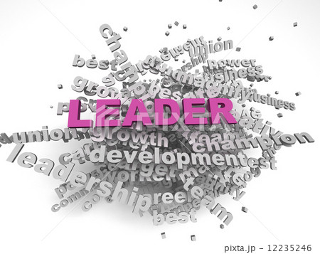 3d image Leader concept word cloud background 12235246