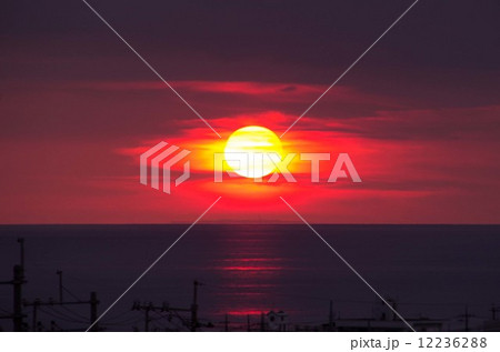 沖縄　夕日 12236288