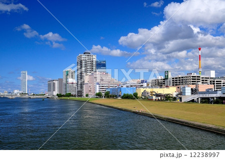 信濃川と雲 信濃川と雲 12238997