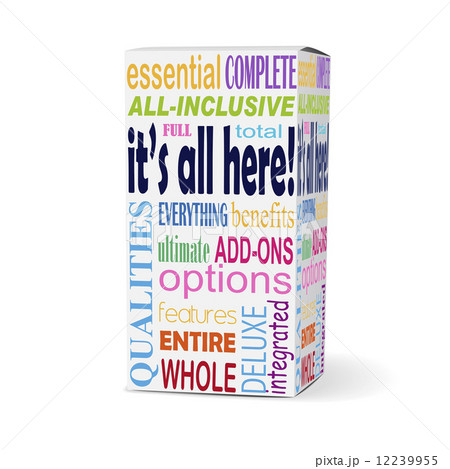 全体 集計 Boxのイラスト素材