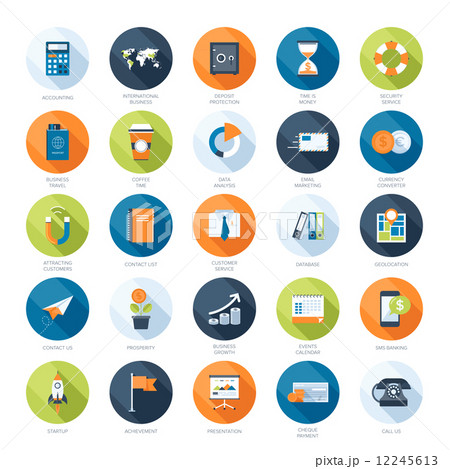 Business icons 12245613