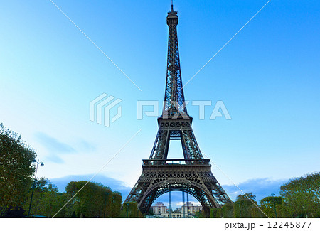 eiffel tower at night, France 12245877