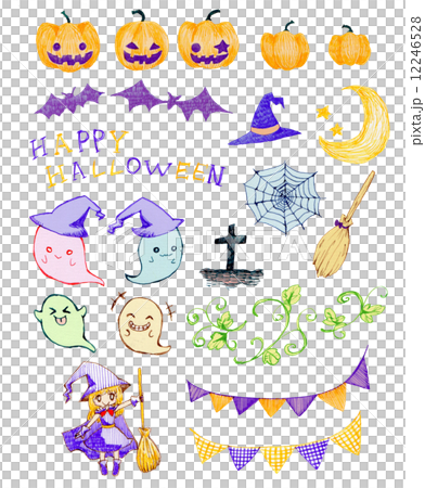 ハロウィンアイコン 12246528