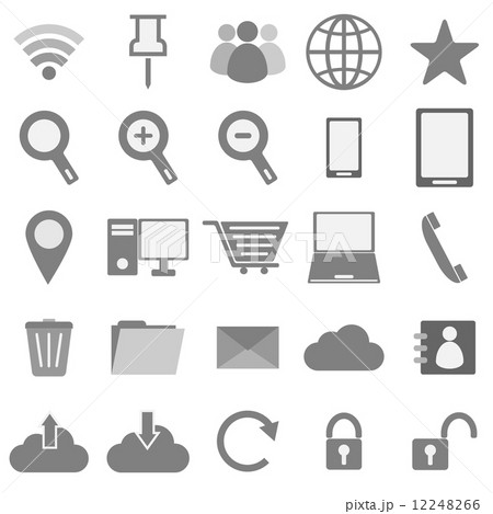 Internet icons on white background 12248266