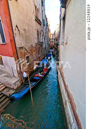 Venice Italy Gondolas on canal 12248914