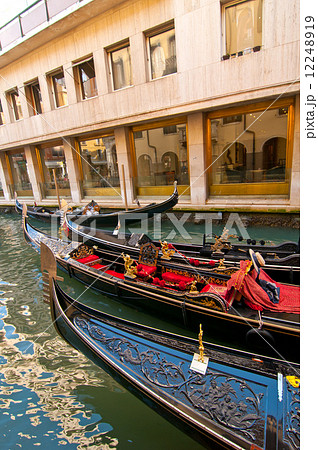 Venice Italy Gondolas on canal 12248919