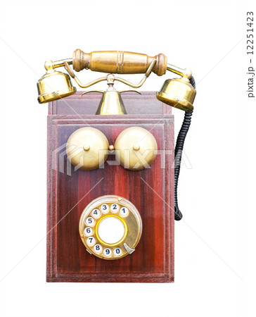 Antique wooden telephone Antique wooden telephone 12251423