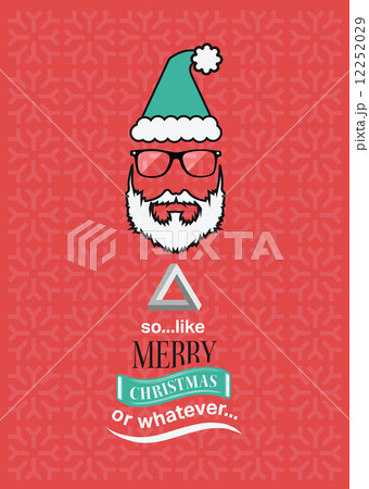 Hipster christmas vector with sarcastic message 12252029