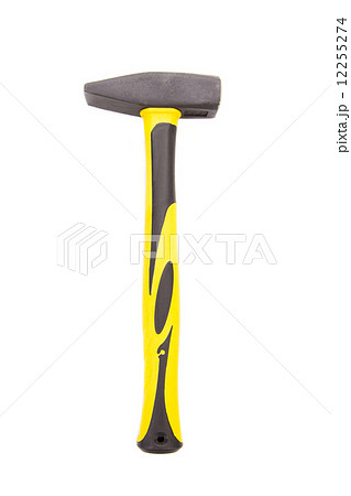 Yellow hammer on white background. Yellow hammer on white background. 12255274