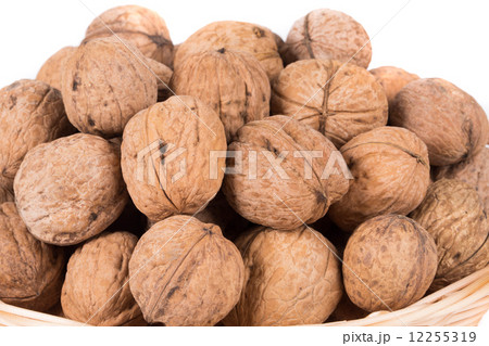 walnuts on basket walnuts on basket 12255319