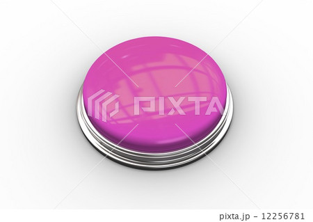 Digitally generated shiny pink push button 12256781