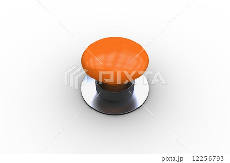 Digitally generated shiny orange push buttonのイラスト素材 [12256793] - PIXTA