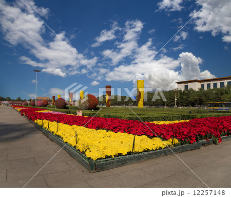 Tiananmen Square -- is a large city square in the center of Beijing, China 12257148