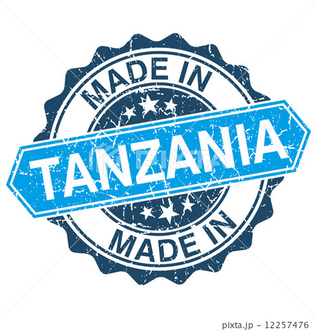 made in Tanzania vintage stamp isolated on white background made in Tanzania vintage stamp isolated on white background 12257476