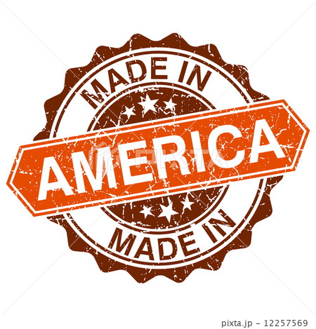 Made in America vintage stamp isolated on white background Made in America vintage stamp isolated on white background 12257569