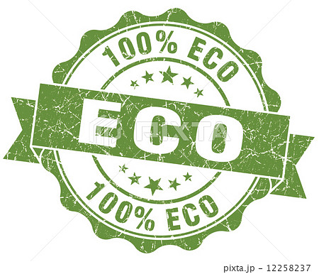 eco green vintage seal isolated on white eco green vintage seal isolated on white 12258237