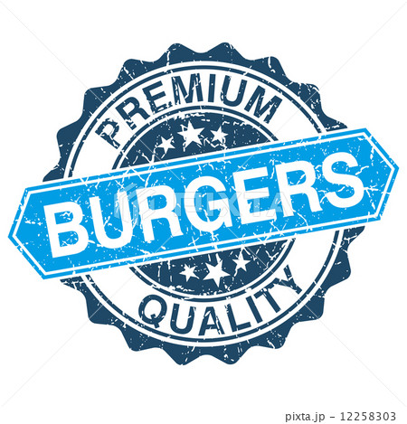 Burgers grungy stamp isolated on white background Burgers grungy stamp isolated on white background 12258303