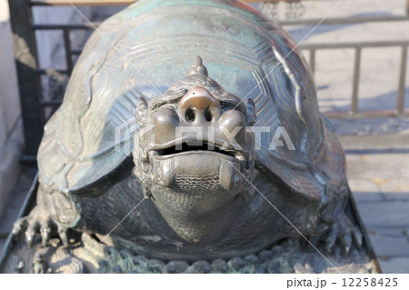A bronze turtle statue in the Forbidden City, Beijing, China A bronze turtle statue in the Forbidden City, Beijing, China 12258425