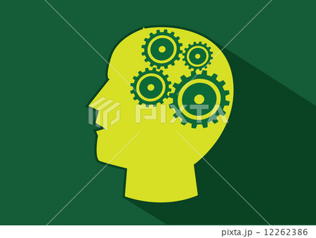 Human head and gears brain idea concept 12262386