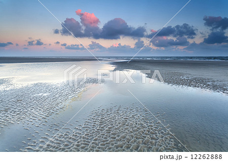 sunrise over North sea at low tide 12262888