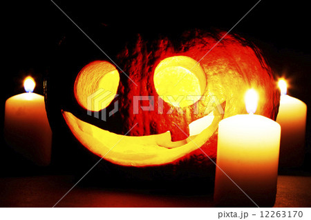 Halloween pumpkin and candles Halloween pumpkin and candles 12263170