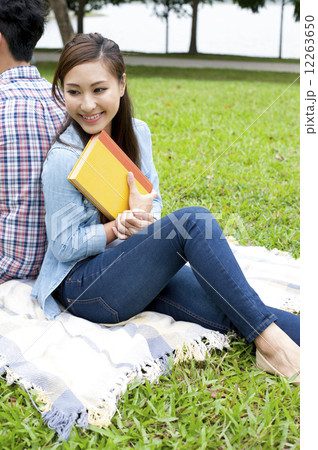 Young lady in a park. 12263650