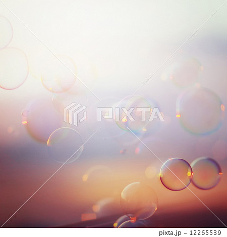 Tranquil background with soap bubbles Tranquil background with soap bubbles 12265539