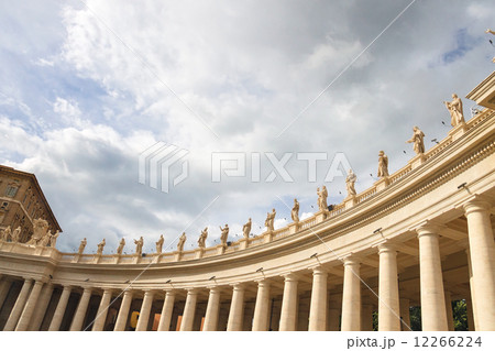 Statues on the Colonnade of St. Peter's Basilica. Vatican City, 12266224